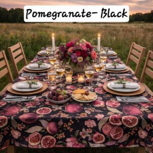 Table Cloth - Pomegranate Black